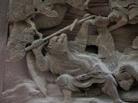 14大天狗の前での烏天狗と若武者の試合