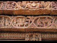 MUKTE049  窓枠　パンチャタントラのサルとワニ