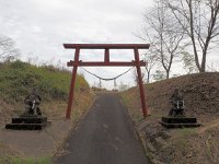 瀬芽諏訪神社石造仁王像  1749年毛利七郎右衛門