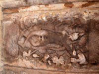 AA1 0171  天井アナンタ龍の上に横たわるヴィシュヌ