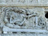 CHENNA067  アナンタ龍の上に横たわるヴィシュヌ