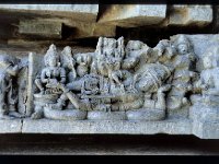 HOYSAL059  アナンタ龍の上に横たわるヴィシュヌ